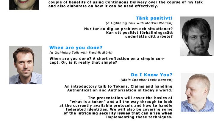KOMPETENSBIO - Lightning Talks + Do I know you?