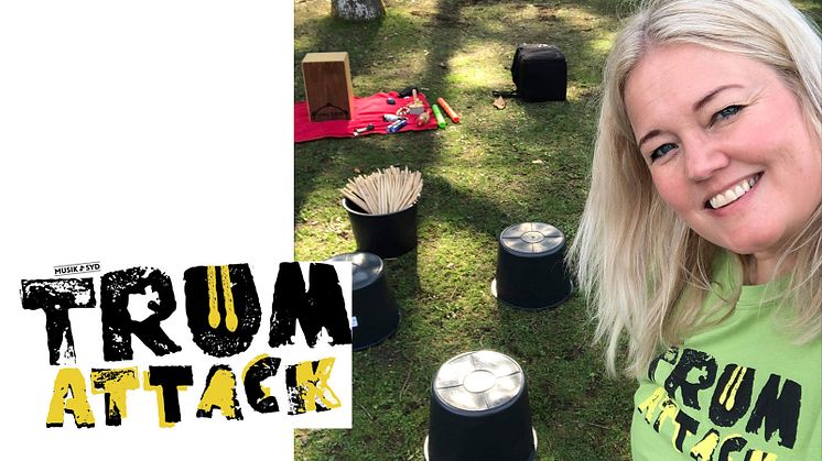 Anna-Karin Henrell möter elever i Osby med workshoppen Trumattack!