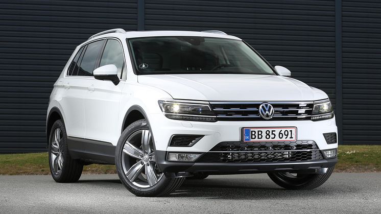 Tiguan scorer topkarakteren fem stjerner i Euro NCAP test