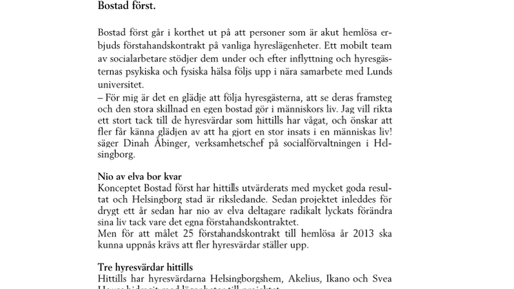 Sökes: fler hyresvärdar som vill göra en livsavgörande insats 