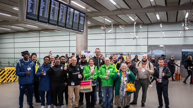 The ‘Brew Train’ travelled from Peterborough to St Pancras International