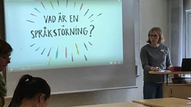 Elin Solli föreläser om språkstörningar i Nackas kommunala skolor