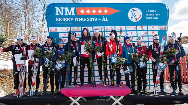 NM 2019: Norske skiskyttere må vente enda et år før de kan konkurrere i Norgesmesterskap igjen. Her fra Ål i 2019. Foto: Geir Olsen / NTB