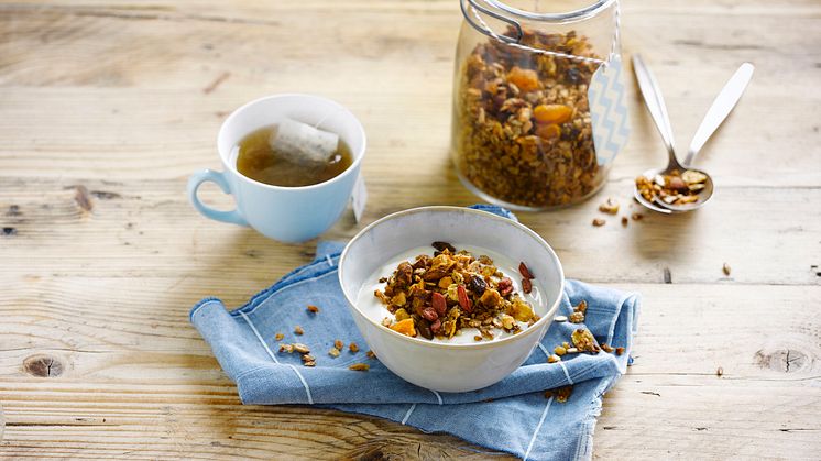 Alpro alternativ til yoghurt kokos granola