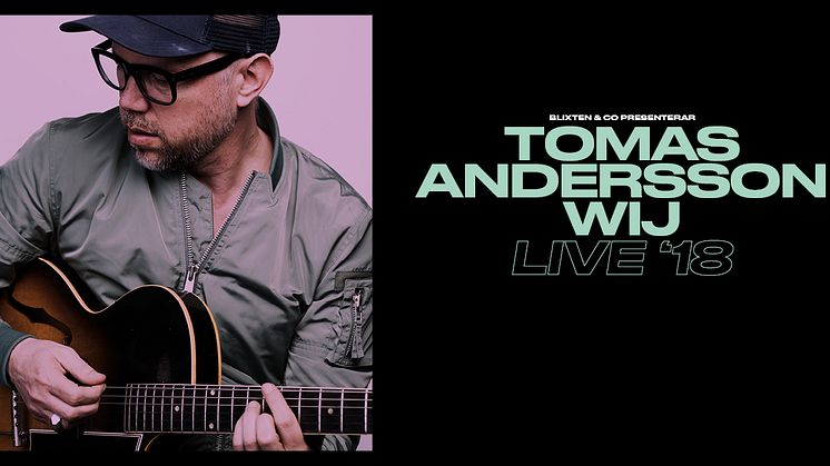 20 årsjubilerande Tomas Andersson Wij till Gävle Konserthus på onsdag