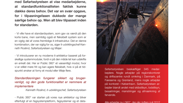 Søfartsstyrelsen - Vi gik efter en standardløsning, og det lykkedes