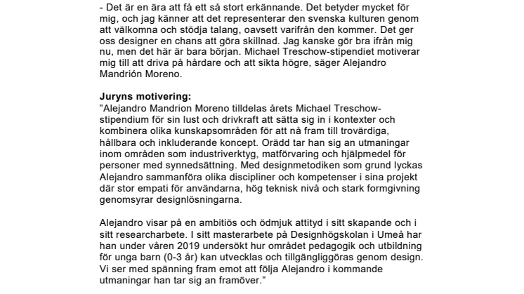 Michael Treschow-stipendiat vill göra skillnad