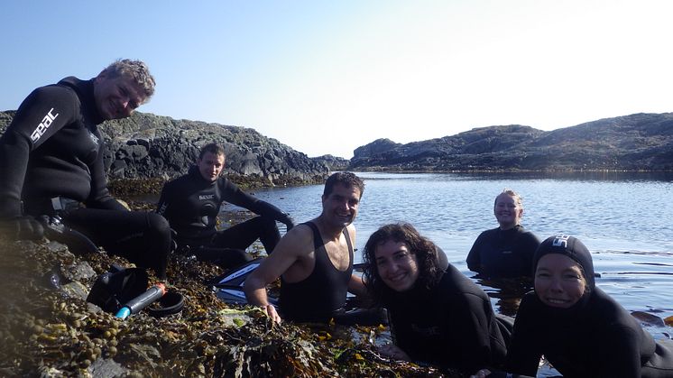 Forskarlaget på plats i Austevoll