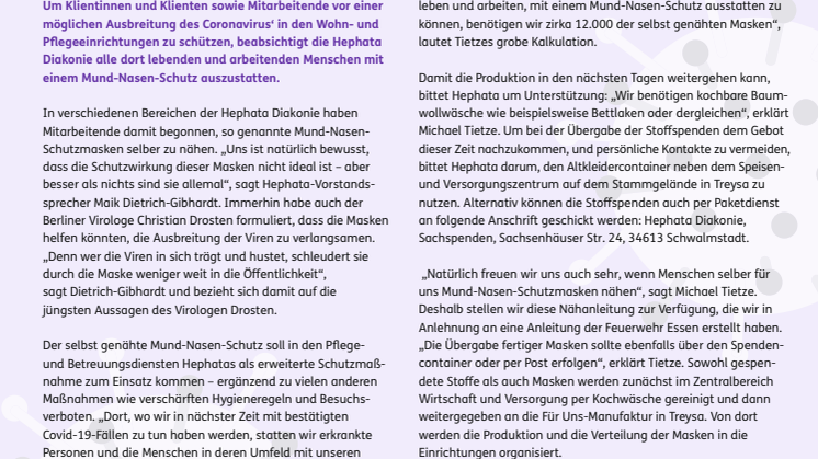 Nähanleitung für Mund-Nasen-Schutz