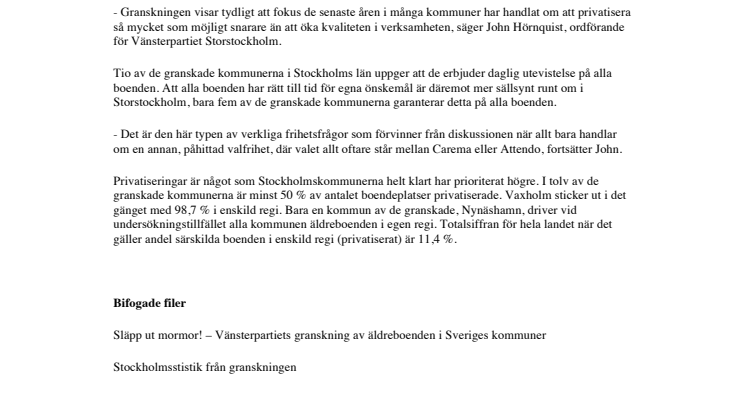 Frihet för mormor eller riskkapitalisterna?