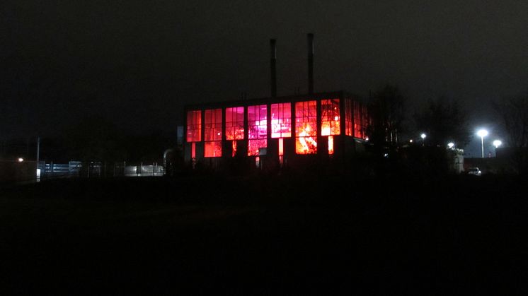 Installationen Värmen på Södra verket i Lund. Fotograf: Åsa Wirling.