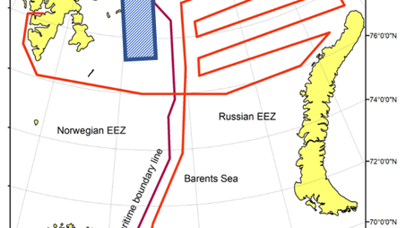 Route scientific cruise Russian waters