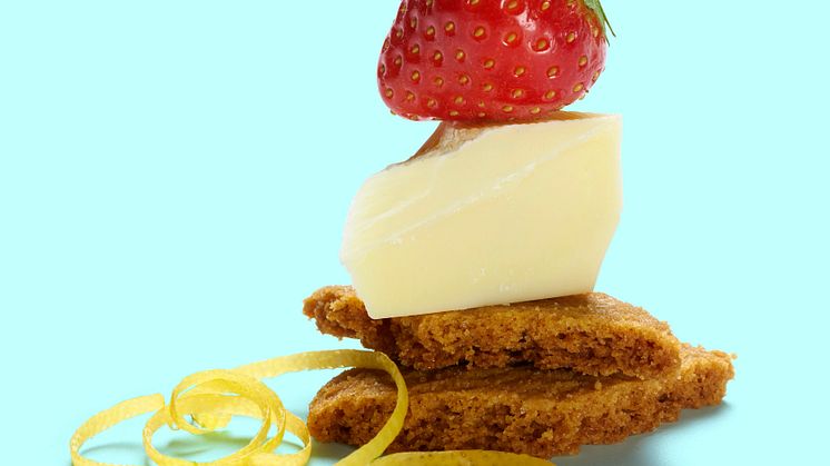 Jordgubb är den självklara smaker på Frödinge desserter på SAS långflygnignar under sommaren