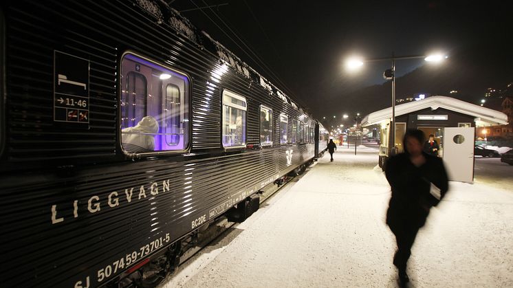 SJ vill köra kommersiell nattågstrafik från både Malmö och Göteborg till Jämtland. Foto: Stefan Nilsson