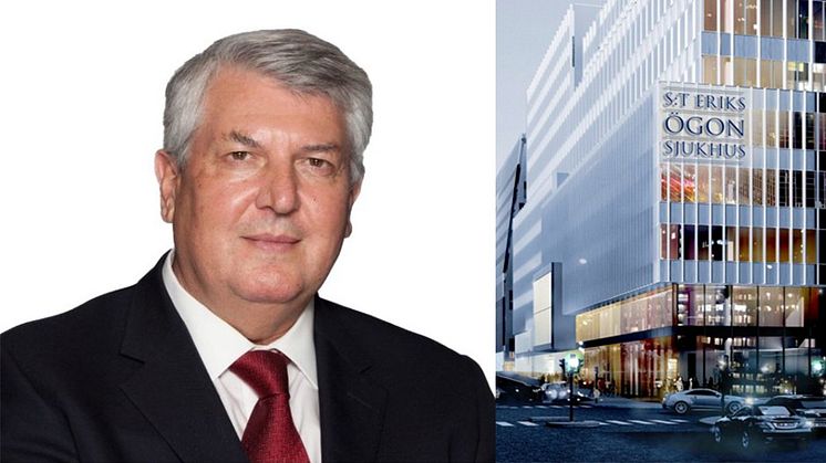 Professor och ögononkolog Bertil Damato från Moorfields Eye Hospital har anlitats av S:t Eriks Ögonsjukhus.