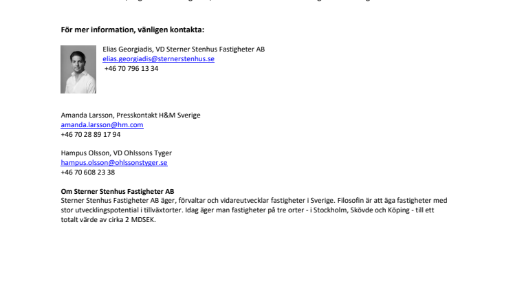  Imorgon öppnar H&M och Ohlssons Tyger nya outletbutiker i Hallunda Centrum 