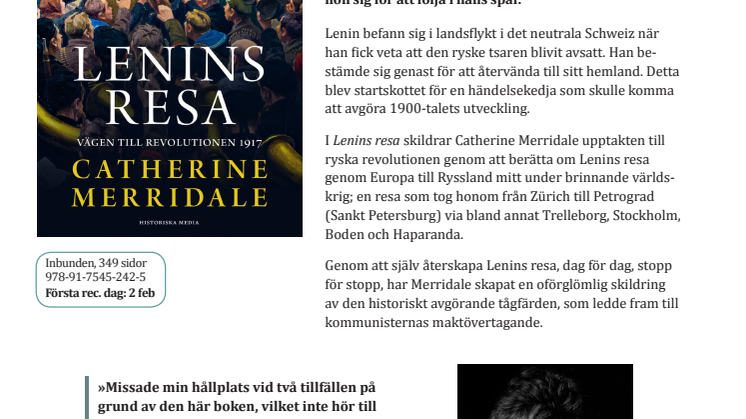 100 år sedan Lenins resa genom Sverige