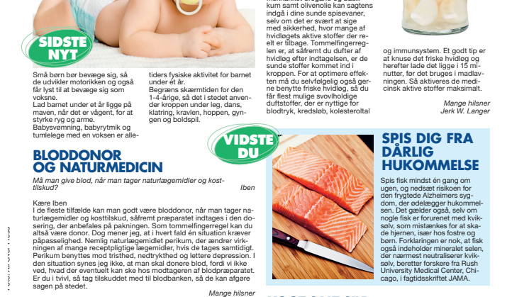Bloddonor og naturmedicin