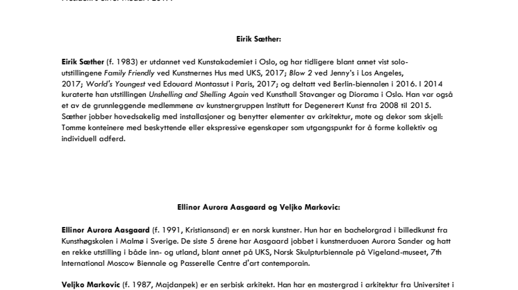 Biografier vinnere