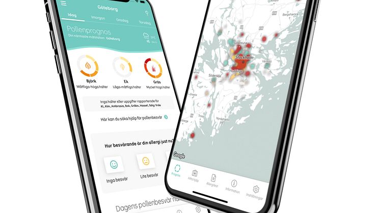 Crowdsourcad pollenkoll i realtid i Pollenkoll-appen