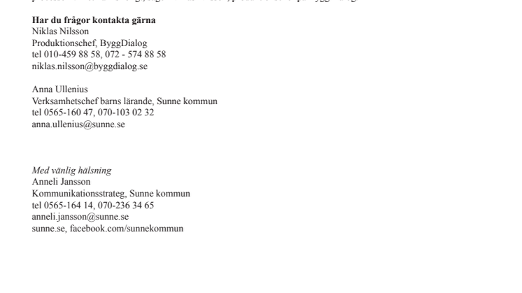 Väggarna sätts upp på nya förskolan i Sunne