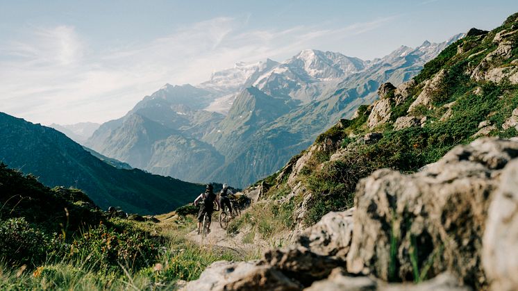 Biker in Verbier