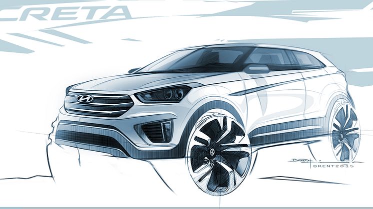 Hyundai viser skisse av Creta