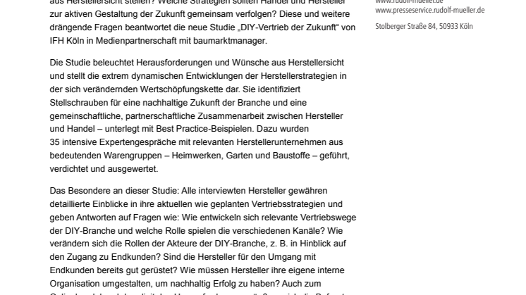 DIY-Vertrieb der Zukunft
