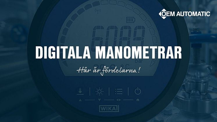 Digitala manometrar – exakt och tillförlitlig tryckmätning | WIKA | OEM Automatic
