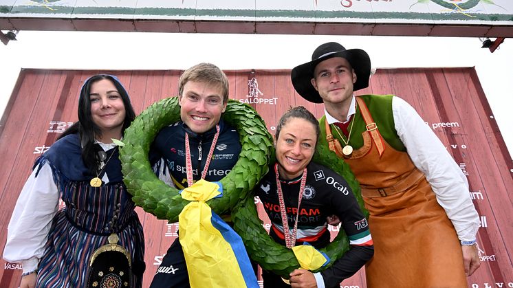  Amanda Bohlin and Kristian Klevgård won Cykelvasan 90 2023