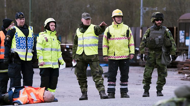 Bild från övningen Swedec EOD Exercise (SEE 17). Fotograf Alexander Karlsson/Försvarsmakten