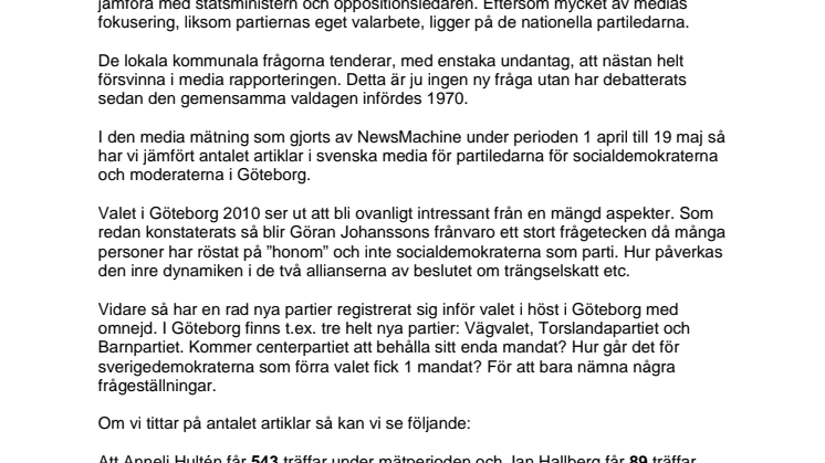 Valet 2010 – Kampen om Göteborg