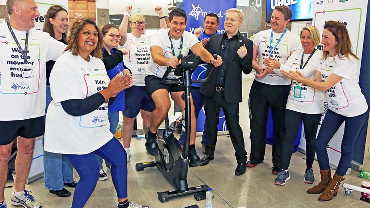 GTR staff take part in the 'Blackfriars bikeathon'