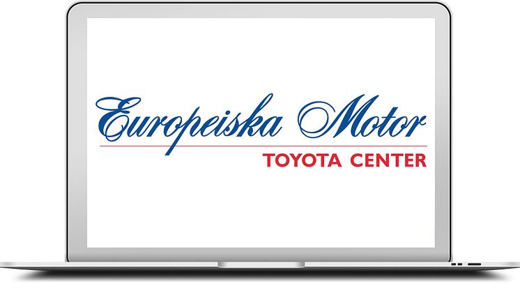 Europeiska motor logo på en datorskärm