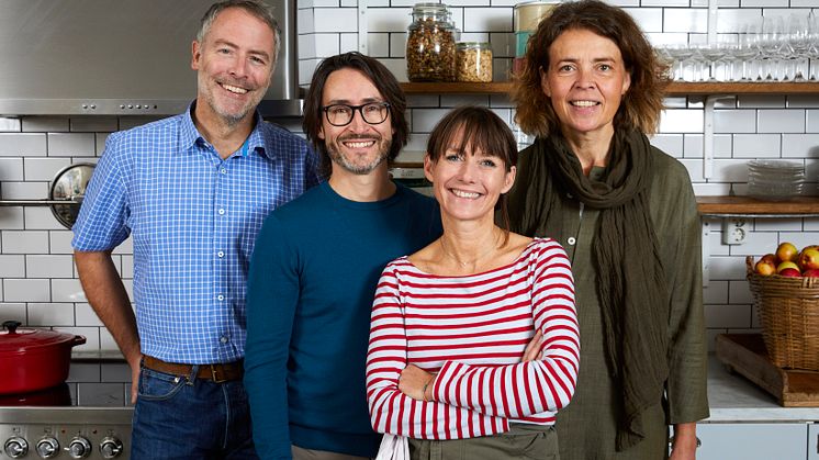 Utbildningsansvariga i Köttskolan.se: Fredrik Engström, Eric Persson, Johanna Westman och Anna Sjögren