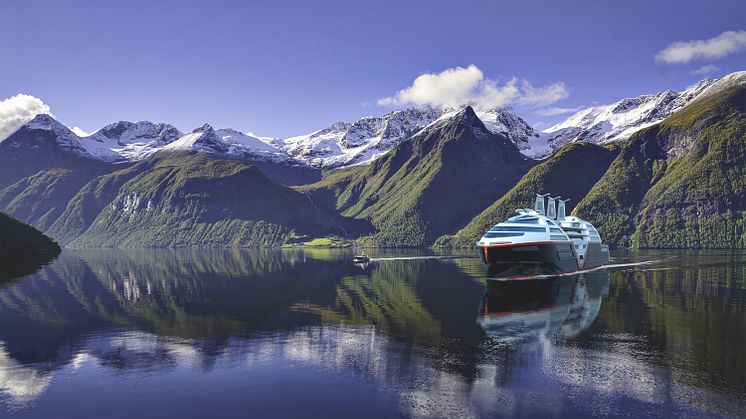 SeaZero Concept Visualisation, Hjørundfjord. Credit VARD Design
