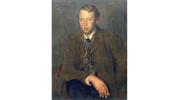 Sjølvportrett, Aksel Waldemar Johannessen.