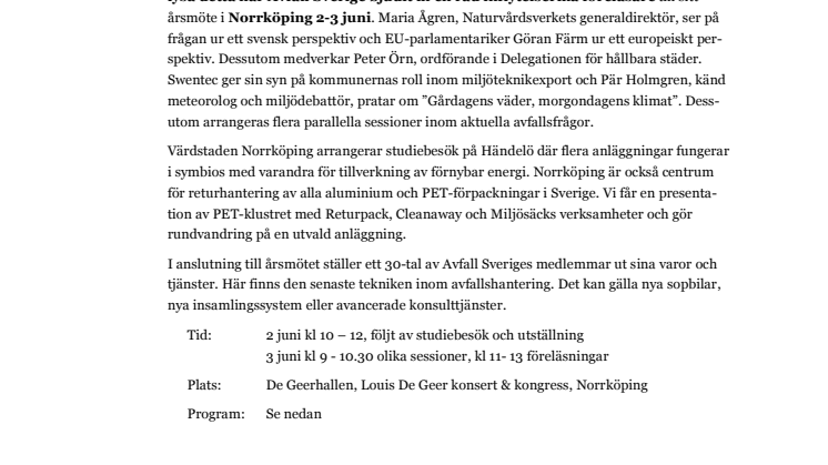 Utan hållbar avfallshantering, inga hållbara städer!