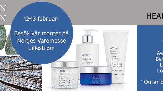 Kom och möt oss på Health & Beauty på Norska varemessen i Lillstrøm 12-13 februari!