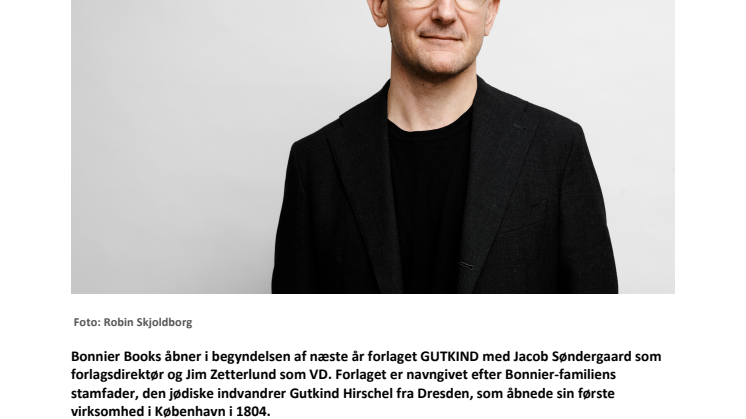 Bonnier Books åbner forlag i Danmark