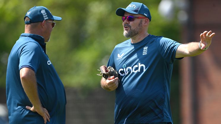 England Men’s Elite Pace Bowling Coach Neil Killeen (right) will lead the Lions in India this month (Getty Images)