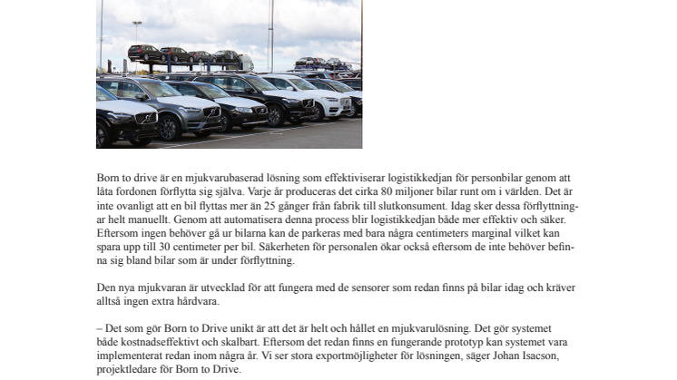 Ny forskning skapar förarlös logistikkedja