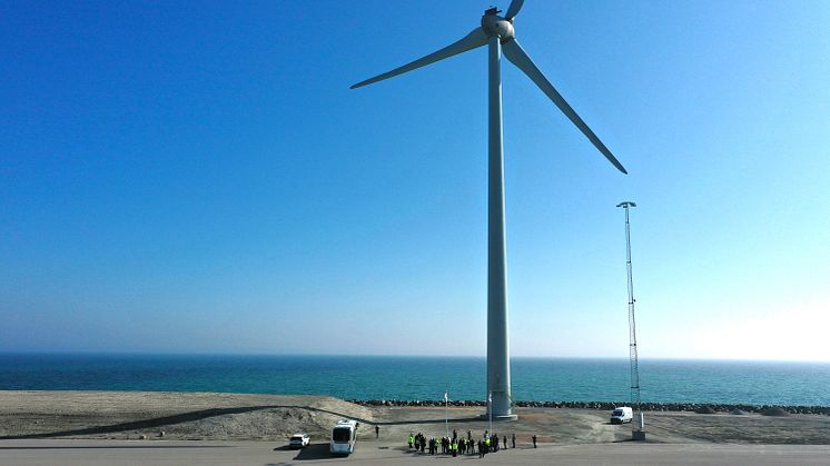 Officiell invigning av vindkraftverken den 28 mars 2025 i Trelleborgs Hamn