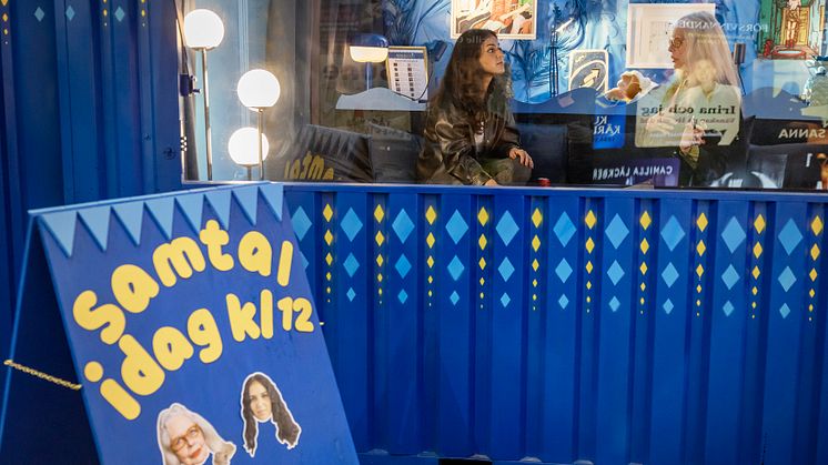 Sara Nazari och Marianne Lindberg de Geer