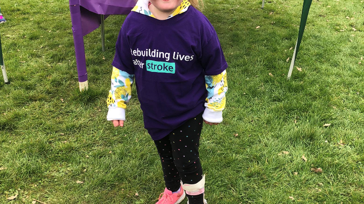 ​Barbridge four-year-old stroke survivor puts in the strides for the Stroke Association