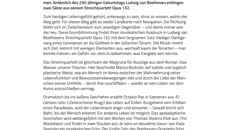 Bejahung des Lebens. ​Premiere ‹Leuchtfäden› des Goetheanum-Eurythmie-Ensembles