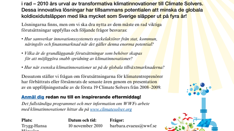 Välkommen att träffa entreprenörer som har lösningar som världen behöver!