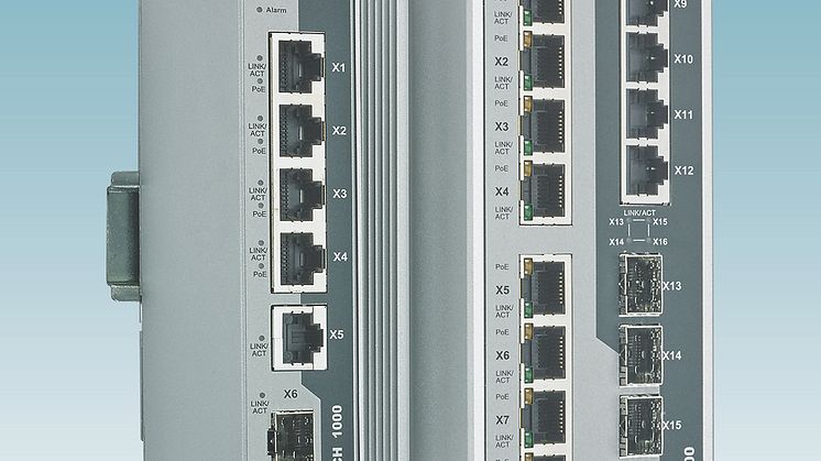 Industriella PoE switchar för industriella installationer och fastighetsautomation