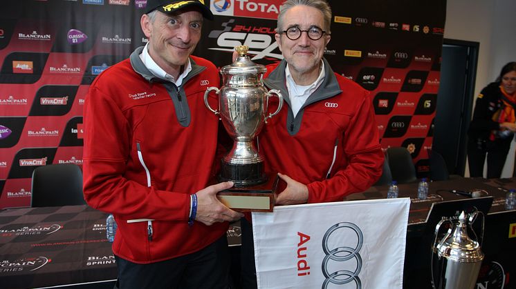 24h Spa 2015 - Romolo Liebchen (Head of Audi Sport customer racing), Heinz Hollerweger (Managing Director quattro GmbH)