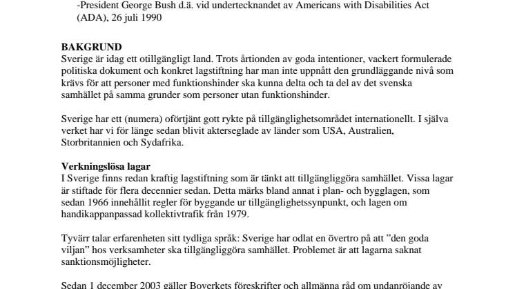 Marschen för Tillgänglighet uppvaktade Jens Orback